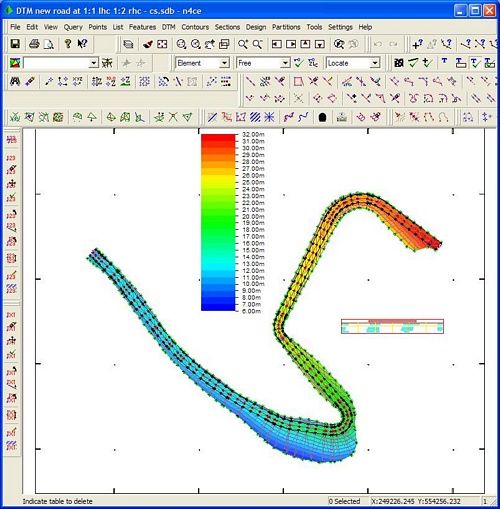 Proposed road profile